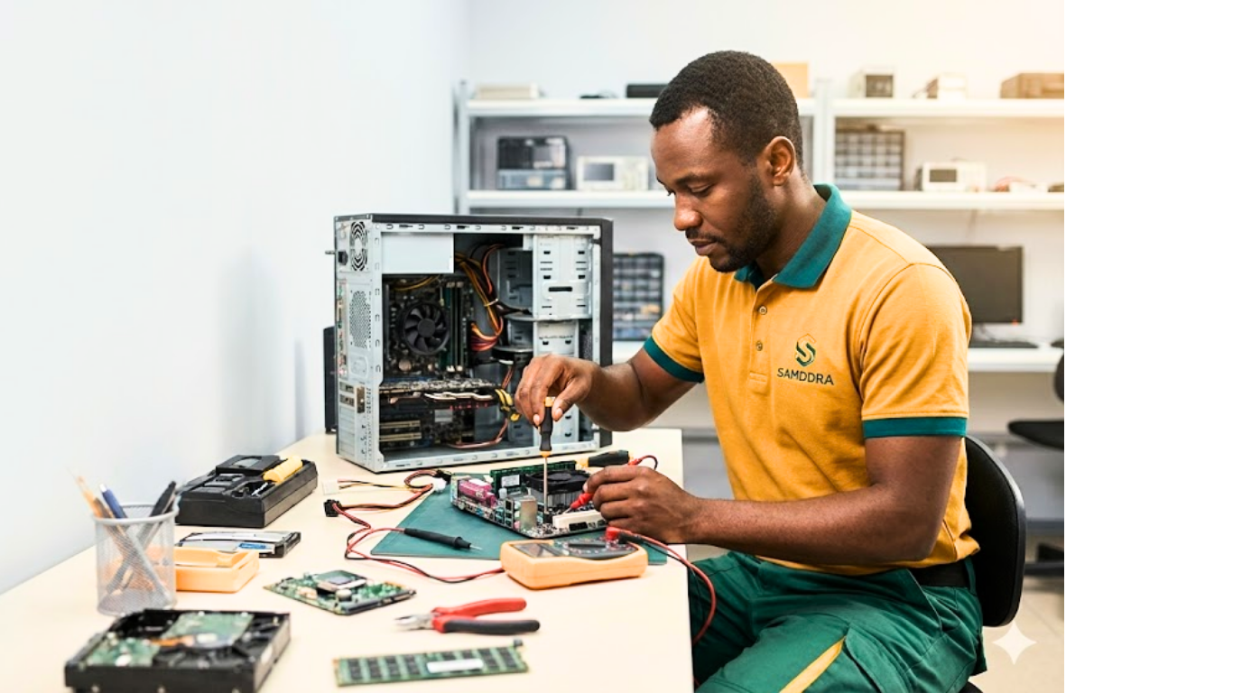 SAMDDRA technician working
